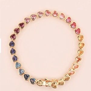 Rainbow Hearts Bracelet